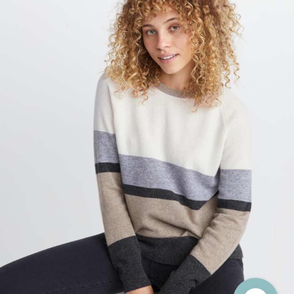 Marine Layer Maya Cashmere Swing Crewneck Sweater